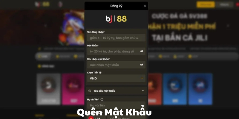 quên mật khẩu 